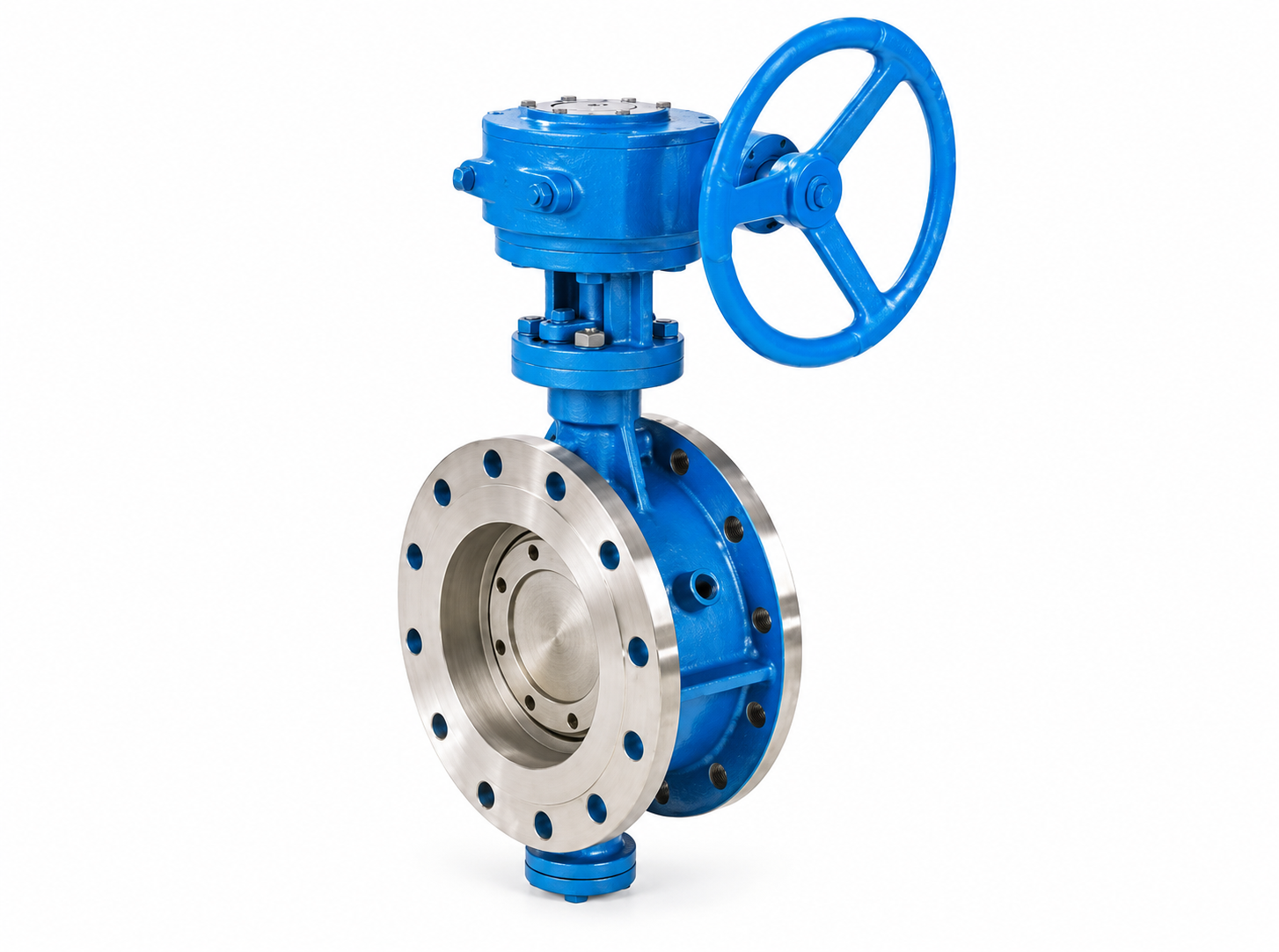 flanged jacketed butterfly valve