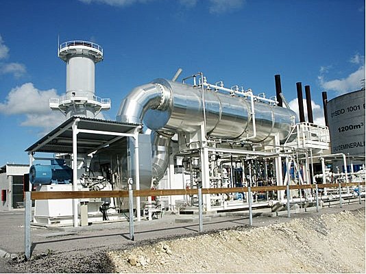 Seawater desalination plant piping and industrial valves