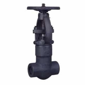 self-sealing forged steel gate valve