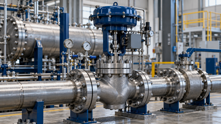 Severe service valve selection in an industrial high-pressure piping system
