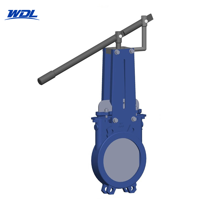 Unidirectional lever operated knife gate valve by WDL Valve