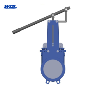 Unidirectional lever operated knife gate valve by WDL Valve